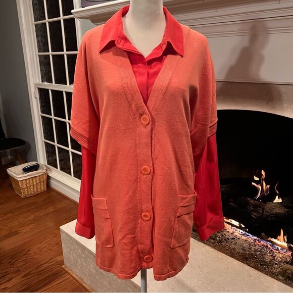 Chico’s oversized sweater vest size large - Picture 1 of 3